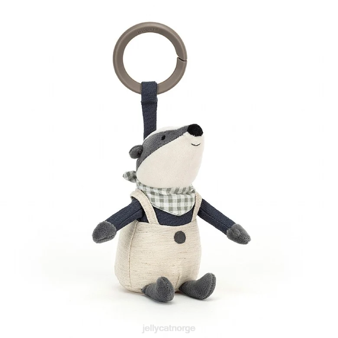 Jellycat lille rambler grevling skrangle lilla leketøy 8RNH765