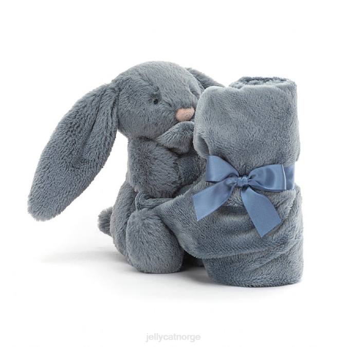 Jellycat bashful dusky bunny smokk blå leketøy 8RNH271