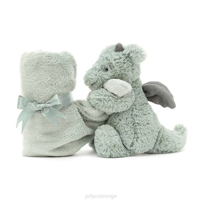 Jellycat blyg drage smokker grønn leketøy 8RNH460