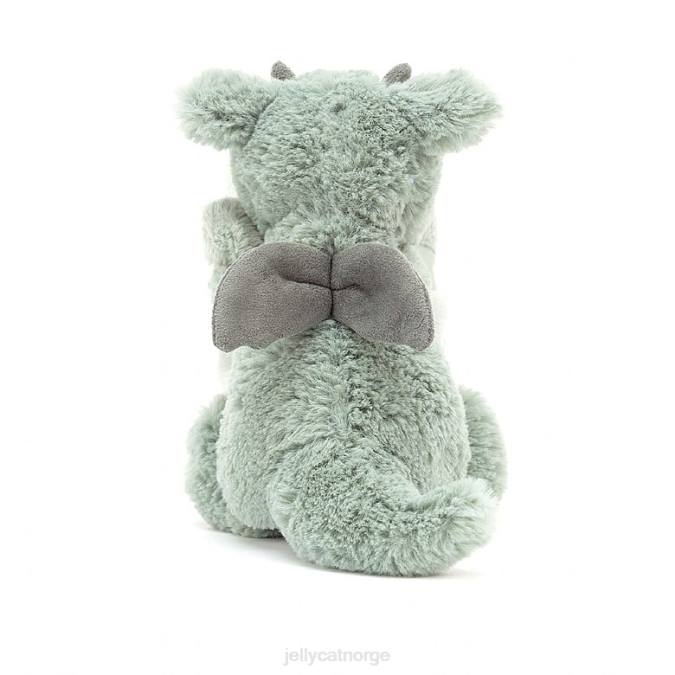 Jellycat blyg drage smokker grønn leketøy 8RNH460