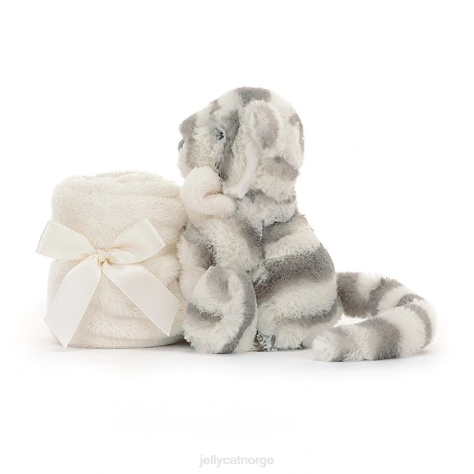 Jellycat blyg snøtigersmokk grå og hvit leketøy 8RNH264