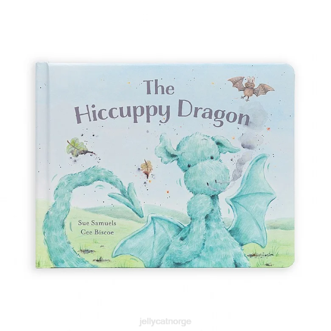 Jellycat hikke-drageboken og fuddlewuddle-dragegrønn bok 8RNH811