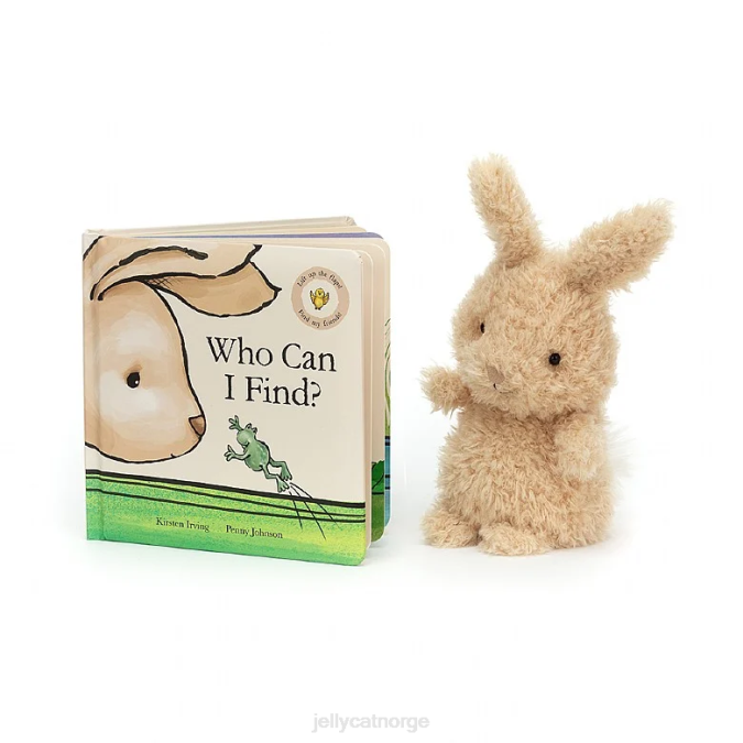 Jellycat hvem kan jeg finne bok og liten kanin honning bok 8RNH737