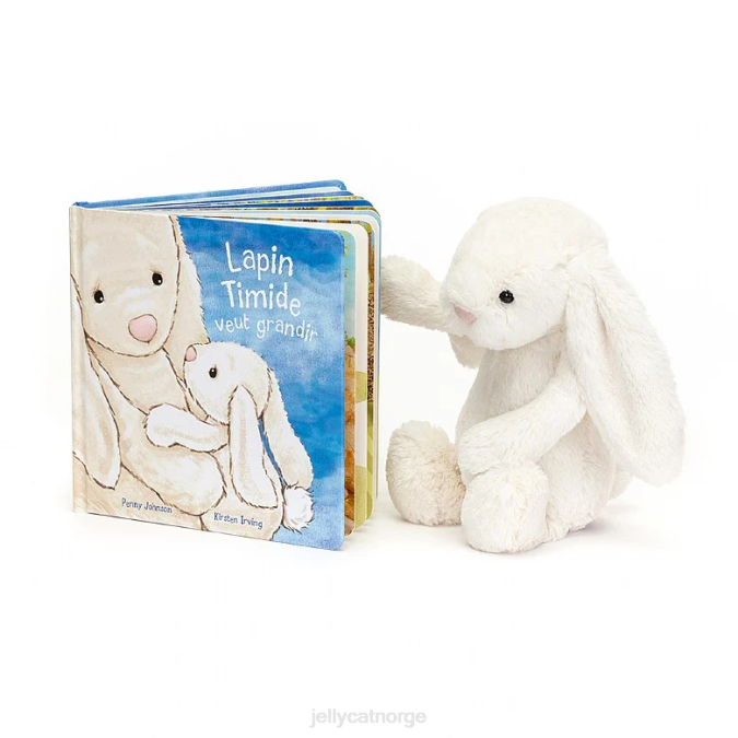 Jellycat lapin timide veut grandir & bashful kaninkrem bok 8RNH727