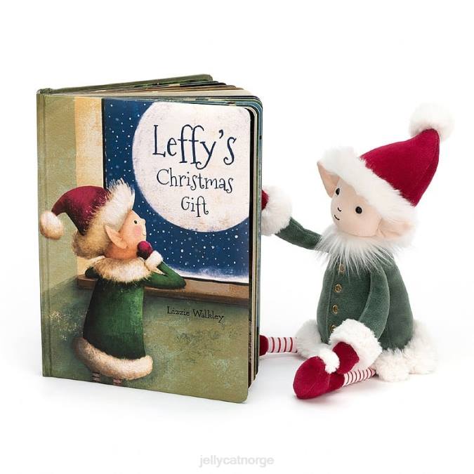 Jellycat leffys julegavebok og leffy elf flerfarget bok 8RNH352