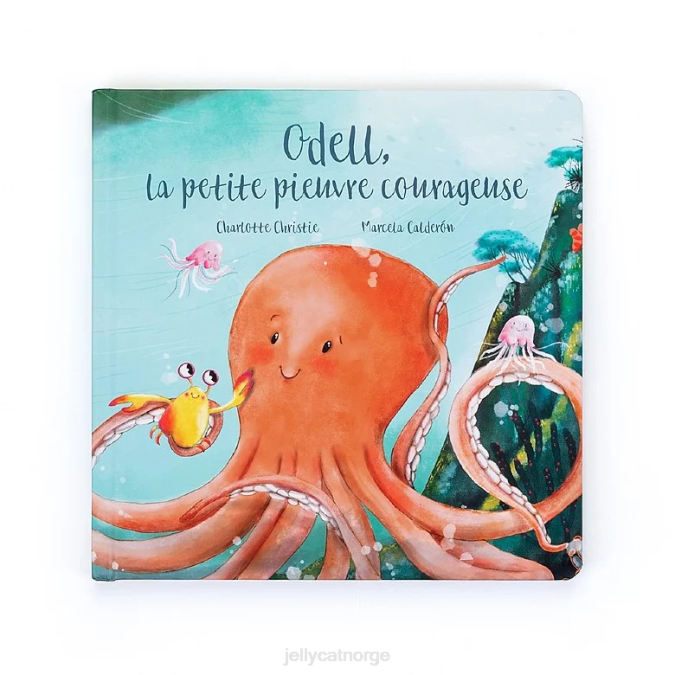 Jellycat odell la petite pieuvre courageuse livre multi-colour bok 8RNH794