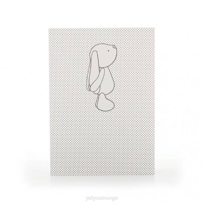 Jellycat bashful kanin flekker a6 notatbok beige bok 8RNH738