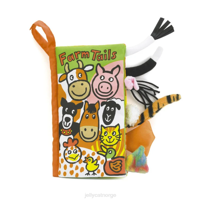 Jellycat farm tails bok flerfarget bok 8RNH757