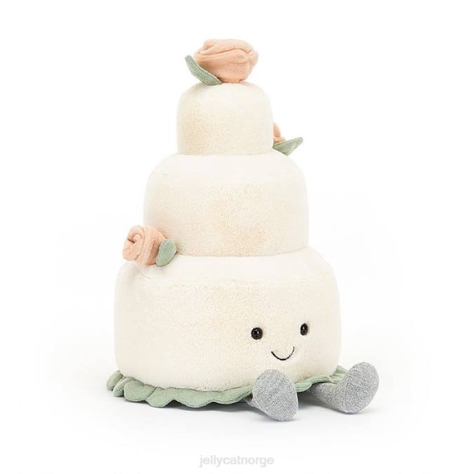 Jellycat morsom bryllupskake hvit leketøy 8RNH364