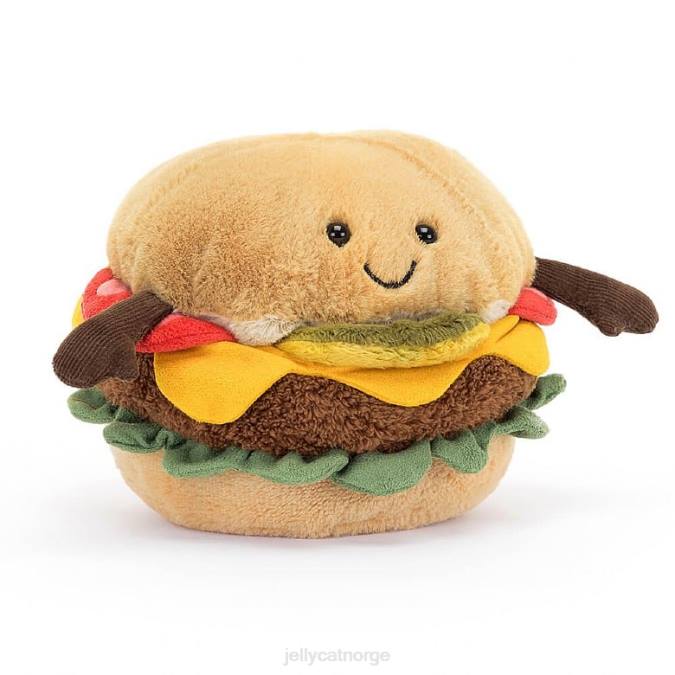 Jellycat morsom burger flerfarget leketøy 8RNH88