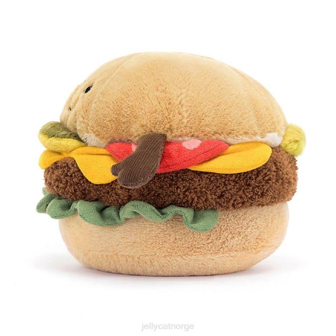 Jellycat morsom burger flerfarget leketøy 8RNH88