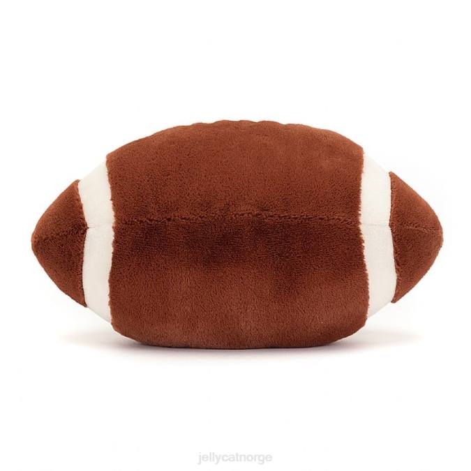 Jellycat underholdende sport amerikansk fotball brun og hvit leketøy 8RNH108