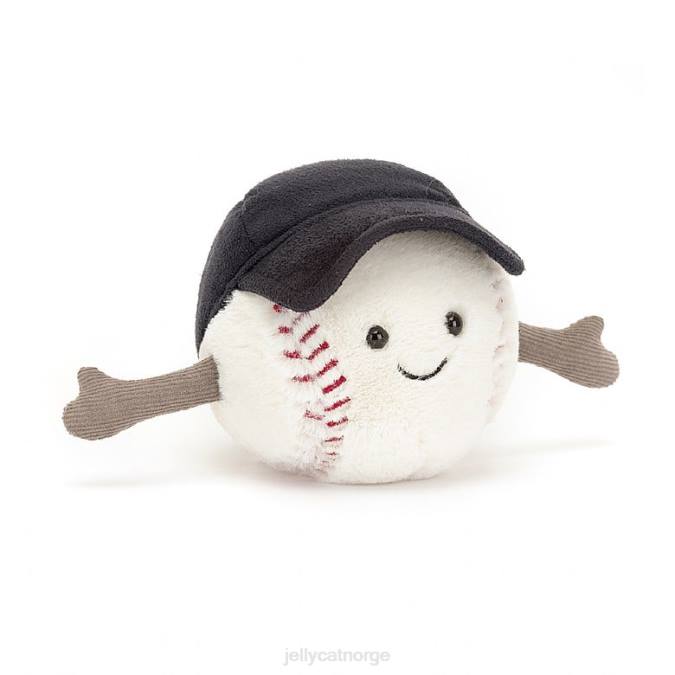 Jellycat underholdende sports baseball hvit leketøy 8RNH76