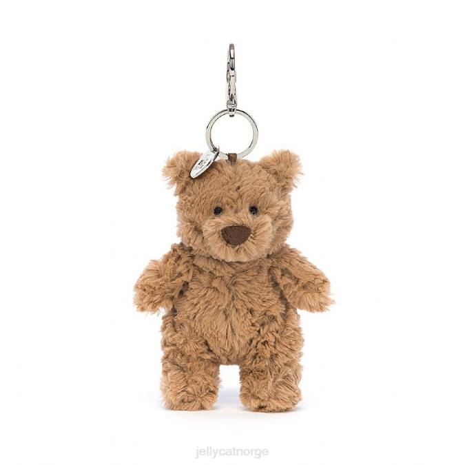 Jellycat bartholomew bear bag sjarm brun tilbehør 8RNH15