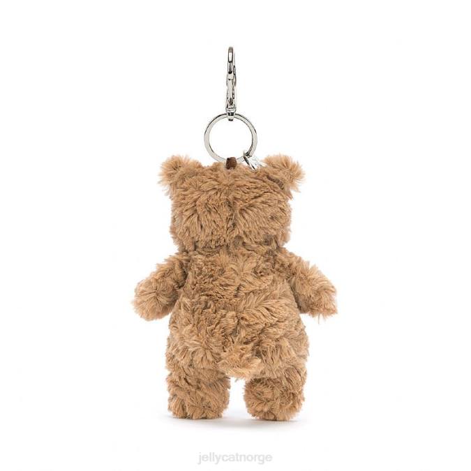 Jellycat bartholomew bear bag sjarm brun tilbehør 8RNH15