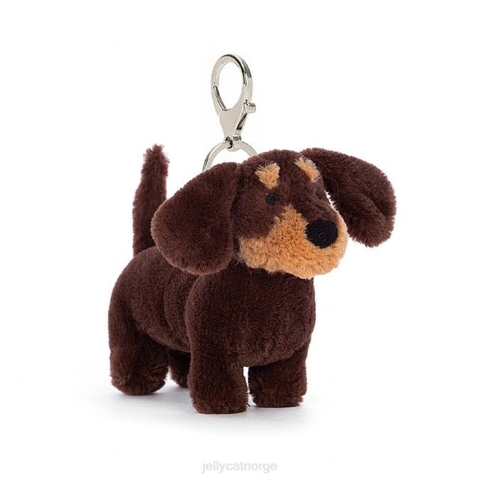Jellycat otto pølse hundepose sjarm brun tilbehør 8RNH70