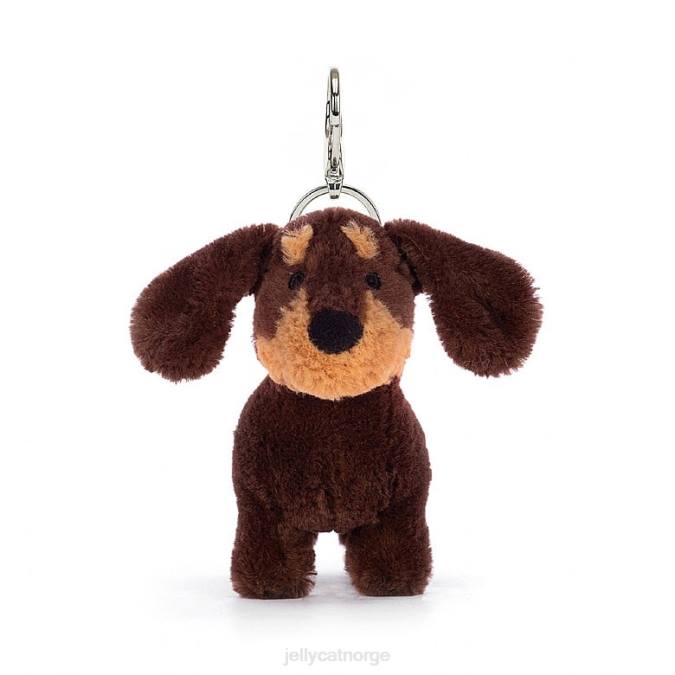 Jellycat otto pølse hundepose sjarm brun tilbehør 8RNH70
