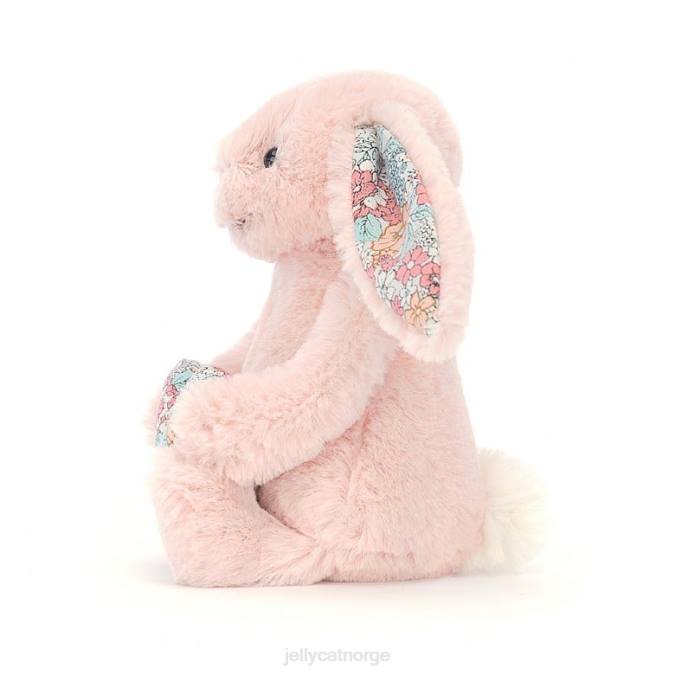 Jellycat blomst hjerte blush bunny fersken leketøy 8RNH337