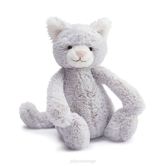 Jellycat bashful grå pus sølv leketøy 8RNH608