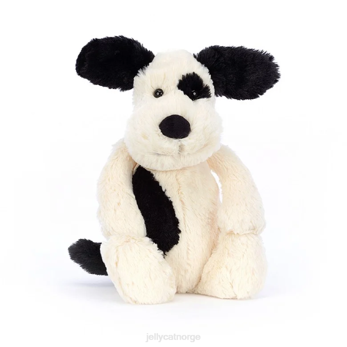 Jellycat bashful svart & krem ​​valp svart og hvit leketøy 8RNH162