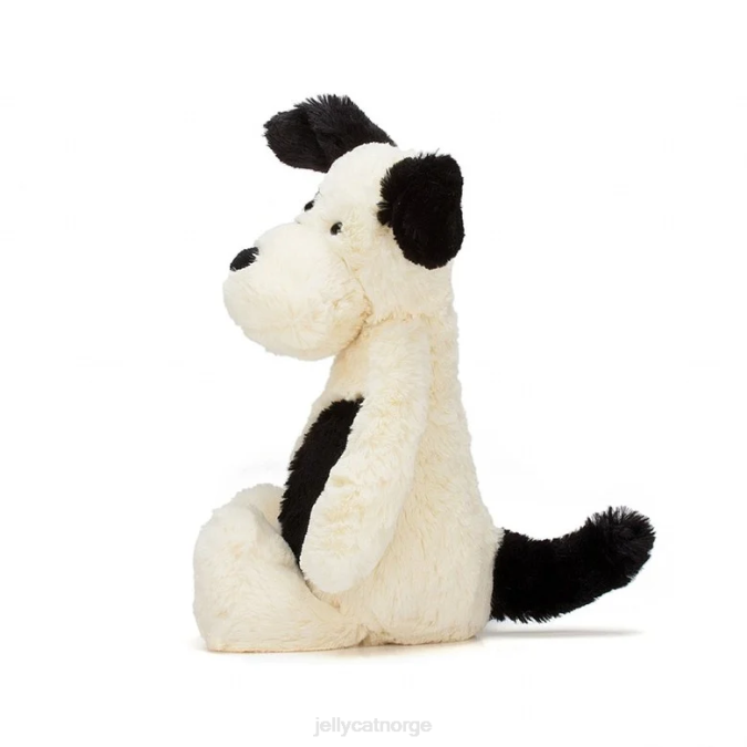 Jellycat bashful svart & krem ​​valp svart og hvit leketøy 8RNH162