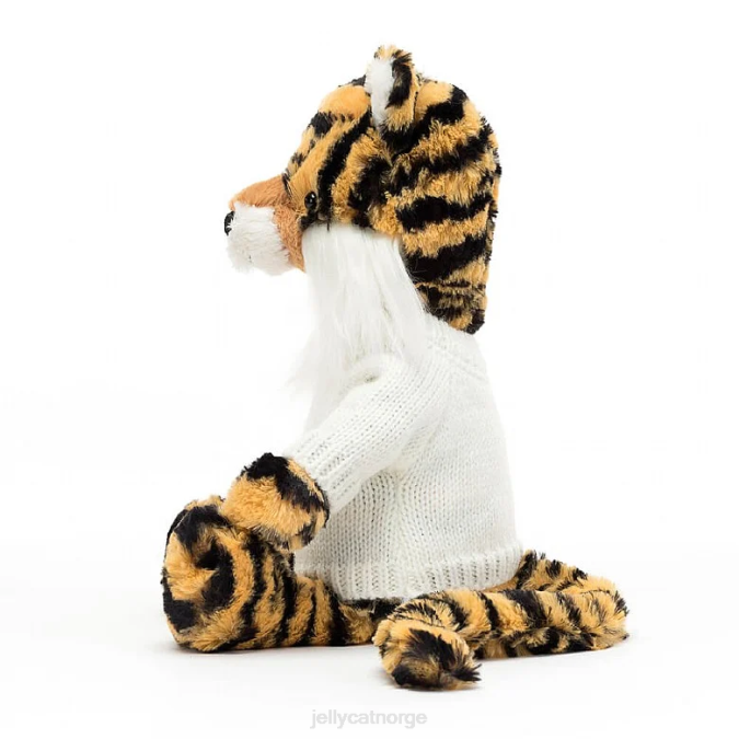 Jellycat bashful tiger med personlig kremgenser flerfarget leketøy 8RNH327