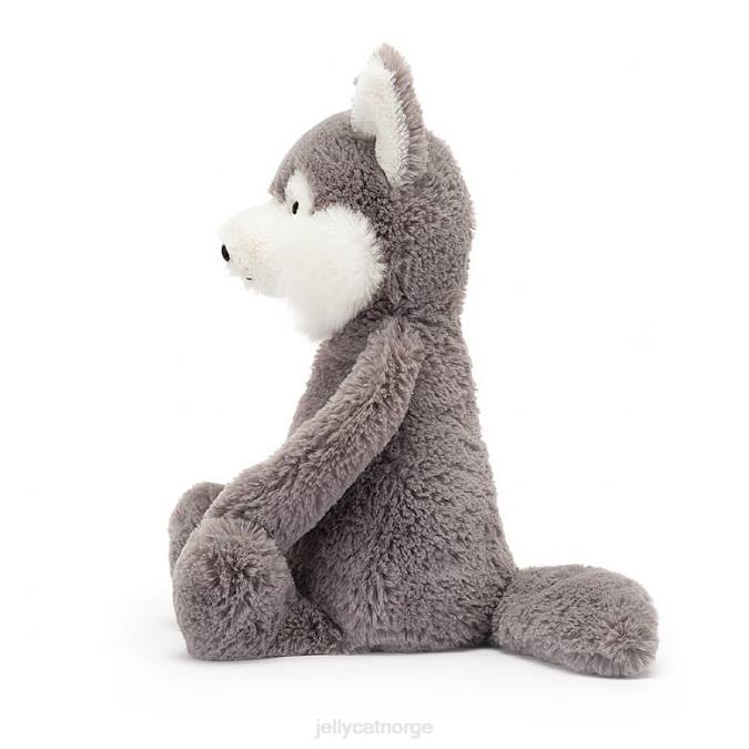 Jellycat blyg ulv grå og hvit leketøy 8RNH179