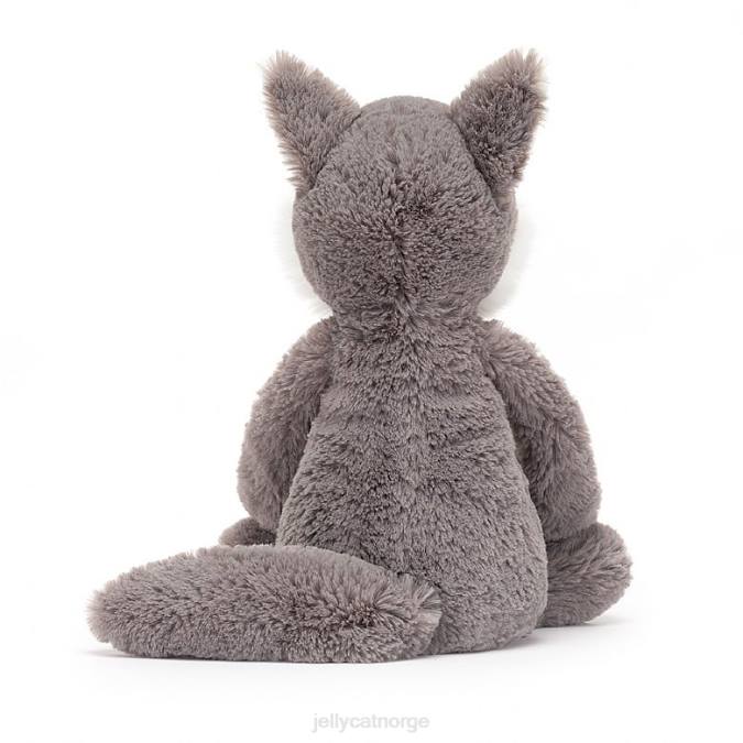 Jellycat blyg ulv grå og hvit leketøy 8RNH179