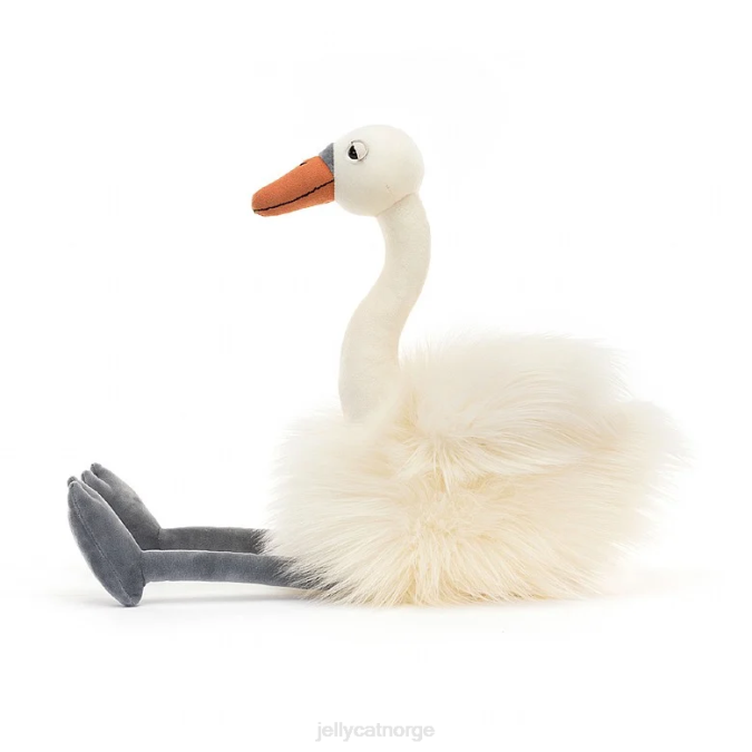 Jellycat evelyn svanehvit leketøy 8RNH433