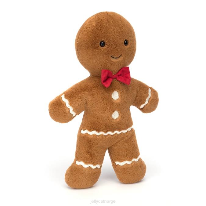 Jellycat jolly pepperkake fred enorm brun leketøy 8RNH2