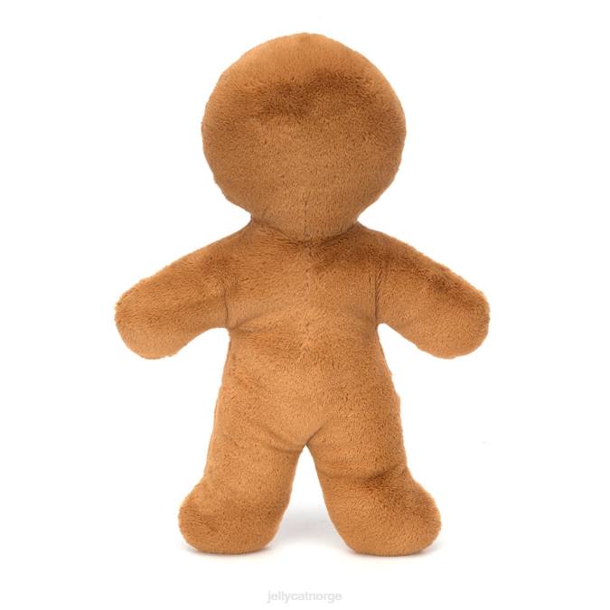 Jellycat jolly pepperkake fred enorm brun leketøy 8RNH2