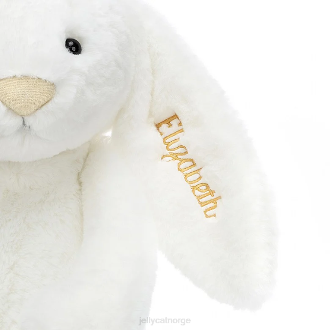 Jellycat personlig bashful luxe bunny luna stor hvit leketøy 8RNH715