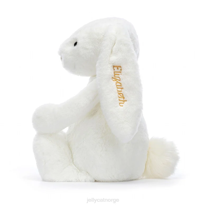 Jellycat personlig bashful luxe bunny luna stor hvit leketøy 8RNH715