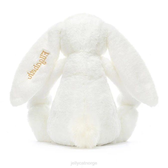 Jellycat personlig bashful luxe bunny luna stor hvit leketøy 8RNH715