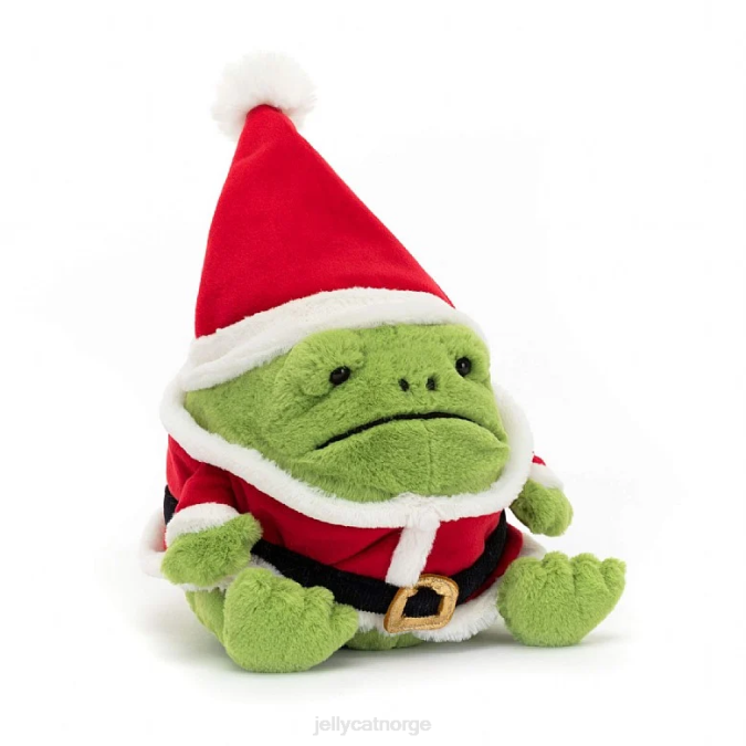 Jellycat santa ricky regn frosk grønn leketøy 8RNH60