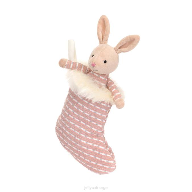 Jellycat shimmer strømpe bunny beige leketøy 8RNH443