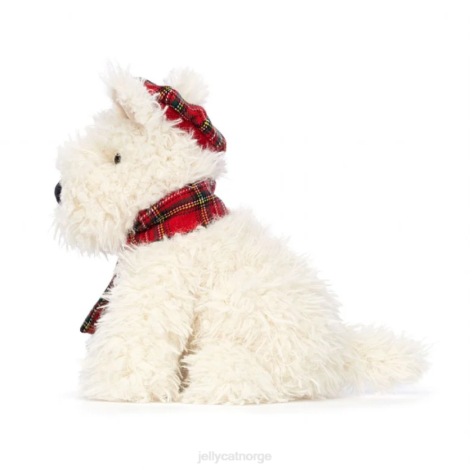 Jellycat vintervarmer munro scottie hundekrem leketøy 8RNH52