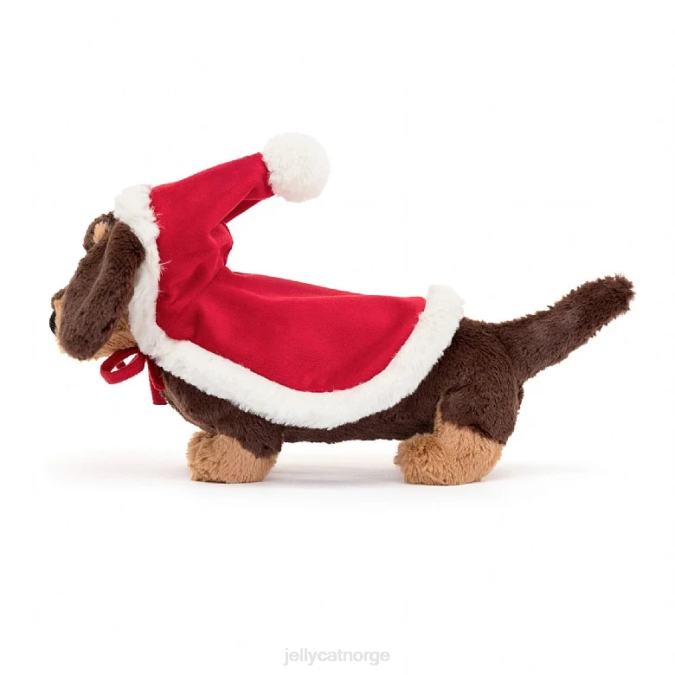 Jellycat vintervarmere ottopølsehund brun leketøy 8RNH29