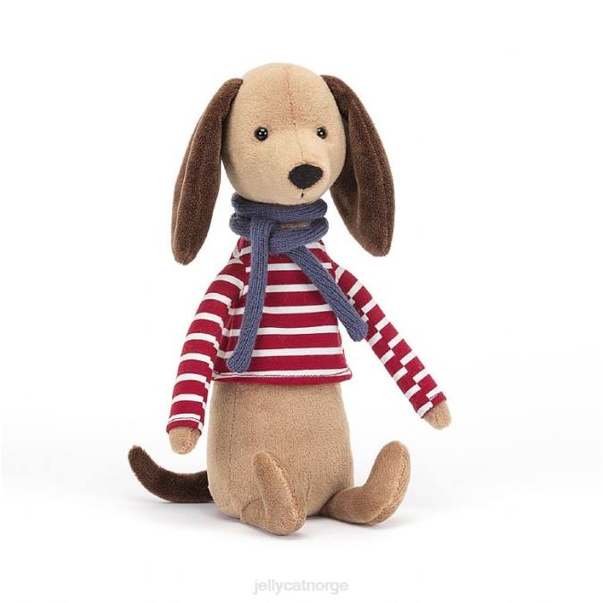 Jellycat beatnik kompis pølse hund brunfarge leketøy 8RNH181