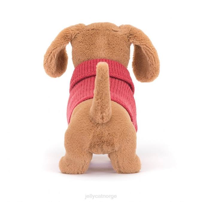 Jellycat genser pølse hund rosa honning leketøy 8RNH202