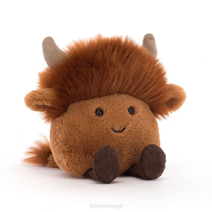 Jellycat amuseabean highland cow brown leketøy 8RNH82