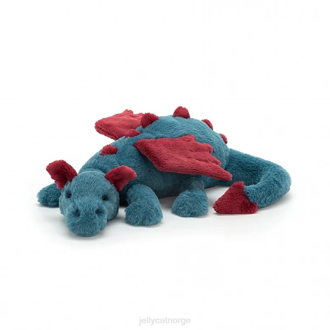 Jellycat dexter drage blå leketøy 8RNH622