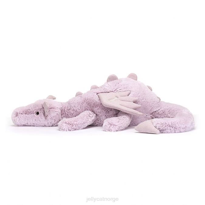 Jellycat personlig lavendel drage stor lilla leketøy 8RNH456