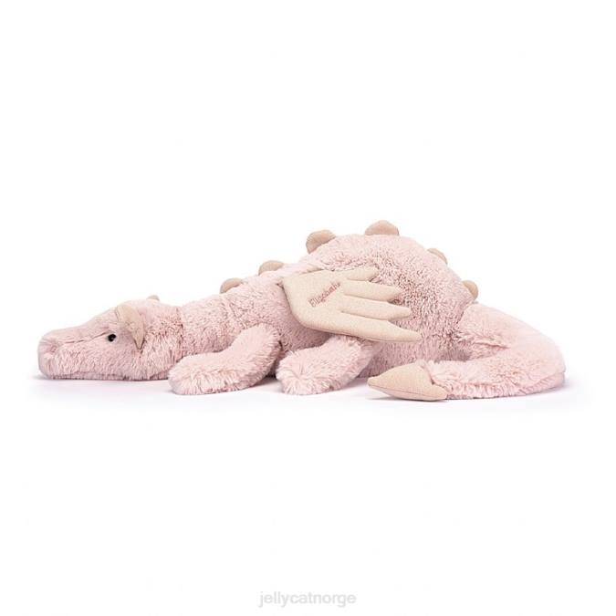 Jellycat personlig rosa drage enorm rosa leketøy 8RNH523