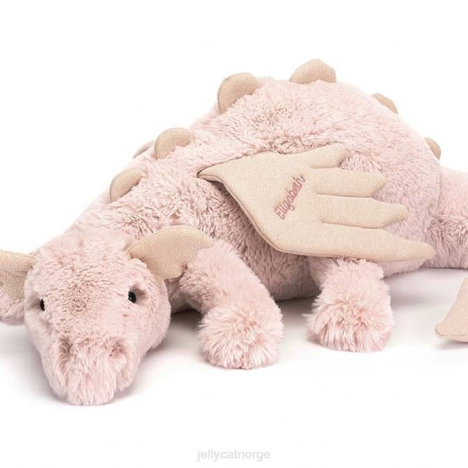 Jellycat personlig rosa drage enorm rosa leketøy 8RNH523