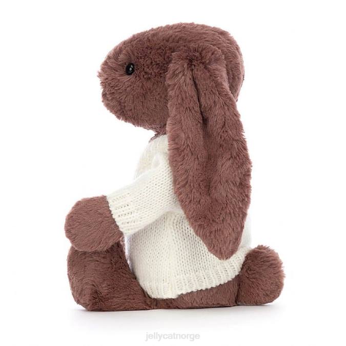 Jellycat bashful fudge-kanin med personlig kremsjokolade leketøy 8RNH513