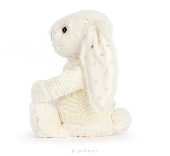 Jellycat bashful glinsende kanin med personlig genserkrem leketøy 8RNH188
