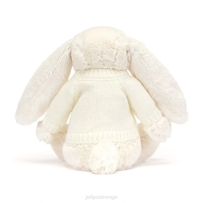 Jellycat bashful glinsende kanin med personlig genserkrem leketøy 8RNH188