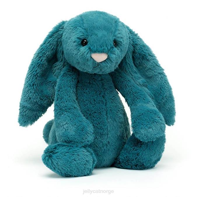 Jellycat bashful mineralblå kanin kolboltblå leketøy 8RNH335