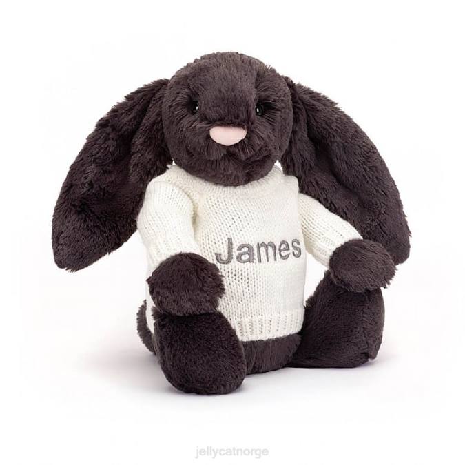 Jellycat bashful y bunny med personlig krem-genserblekk leketøy 8RNH517